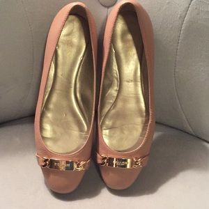 Coach pink ballet flats size 9.5